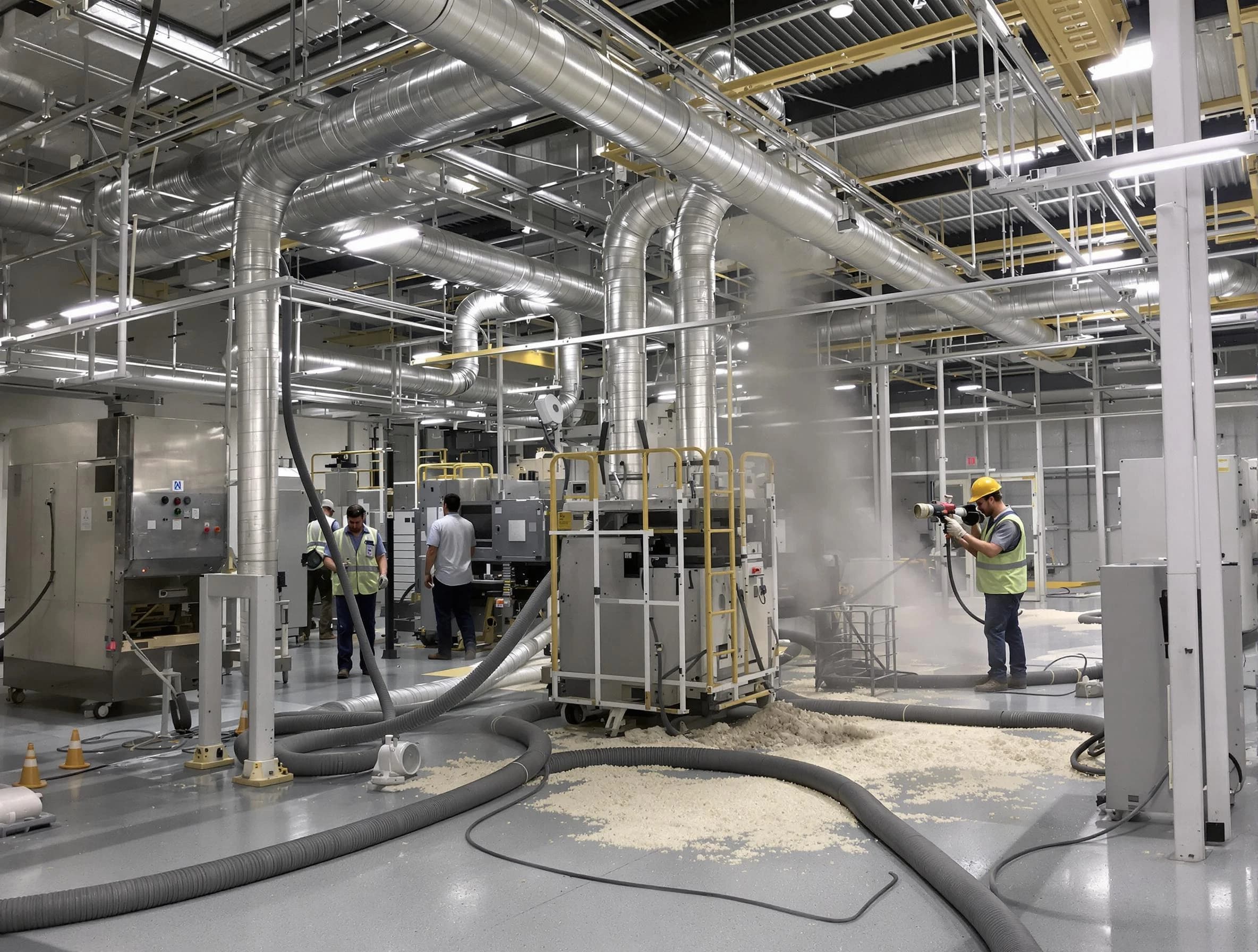 Heavy-duty industrial duct cleaning by Bellevue Air Duct Cleaning in Bellevue