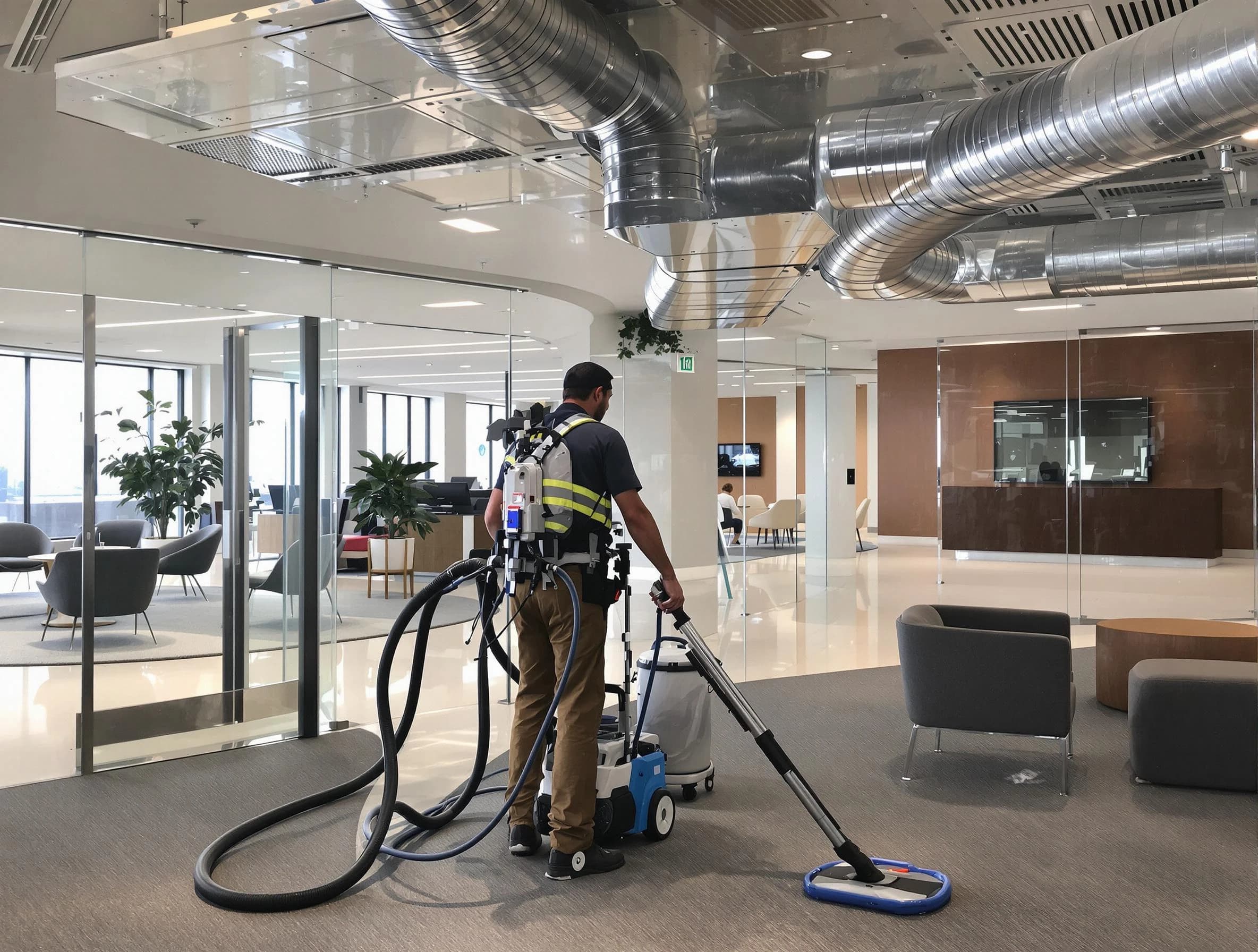 Commercial duct cleaning service by Bellevue Air Duct Cleaning in Bellevue