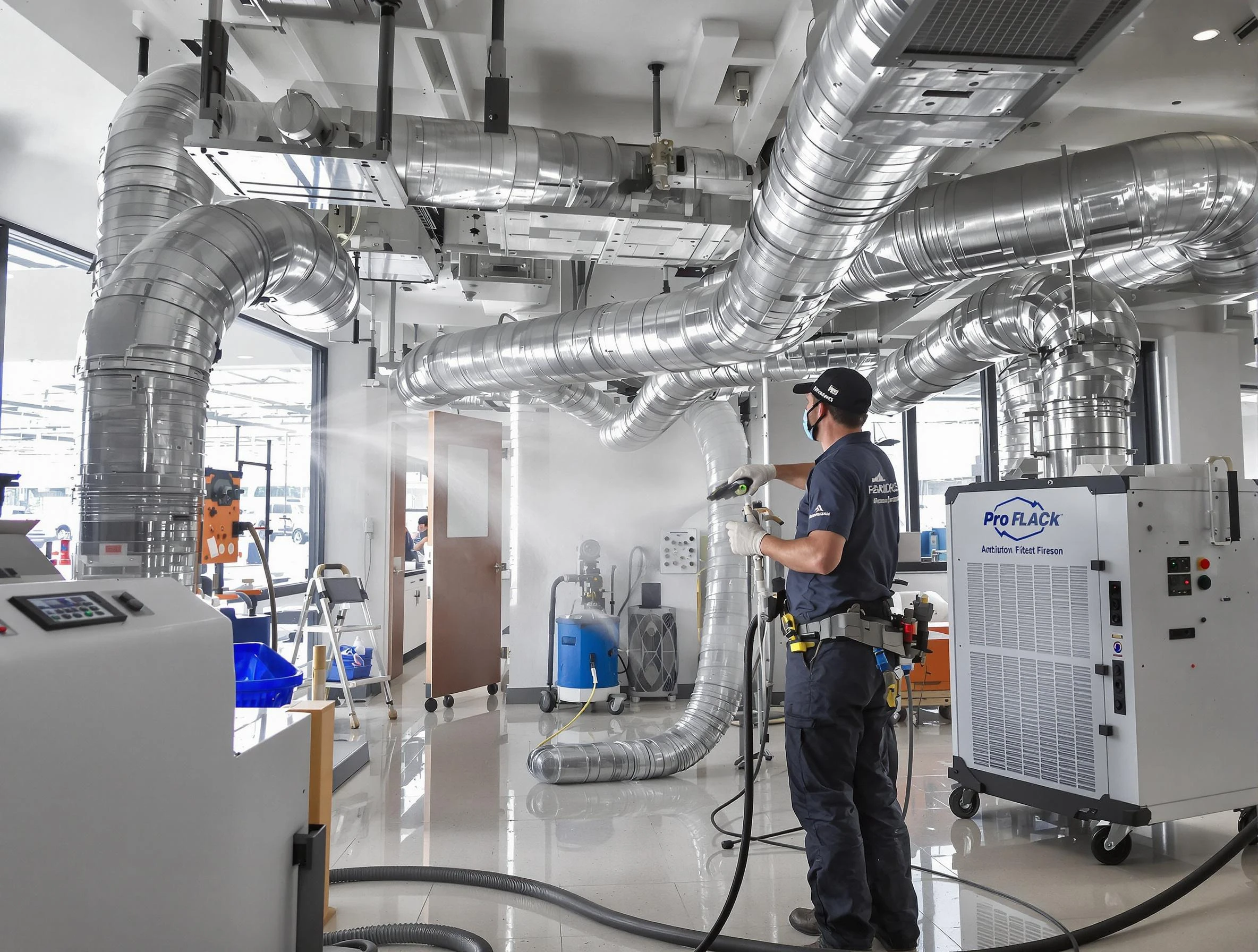 Negative Pressure Air Duct Cleaning in Bellevue