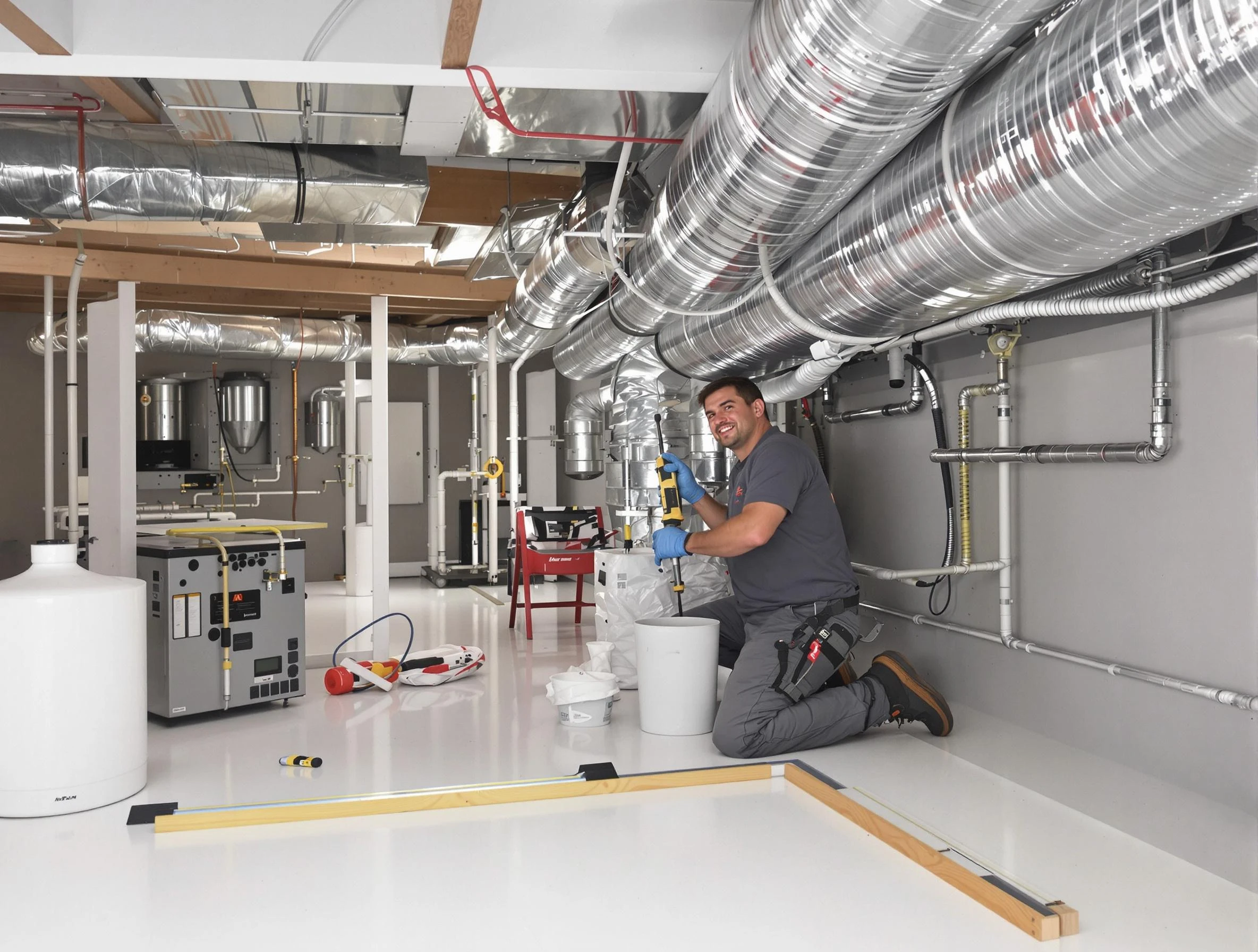 Professional duct sealing service by Bellevue Air Duct Cleaning in Bellevue